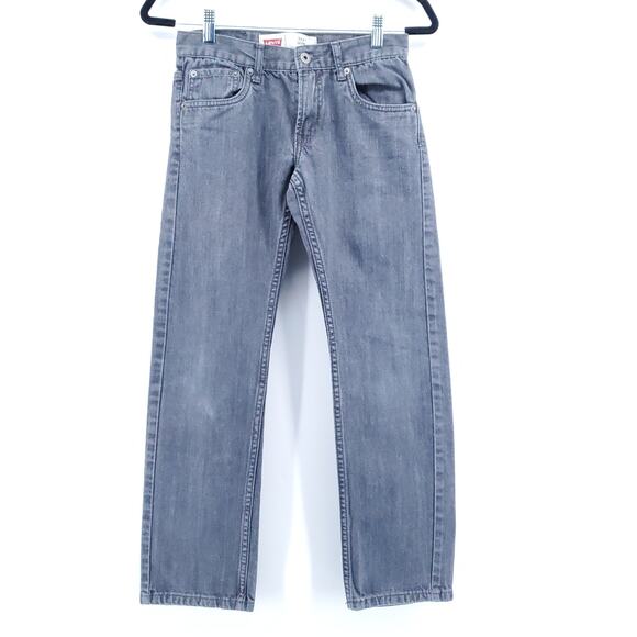 Levi's Boys 513 Slim Fit Grey Performance Denim Elastic Adjustable Jeans| 12 Reg - Picture 2 of 11
